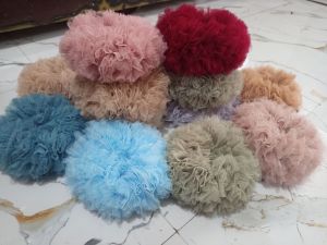 paket grosir isi 12 pcs ikat rambut mini anti pusing scranchietulle kunciran rambut