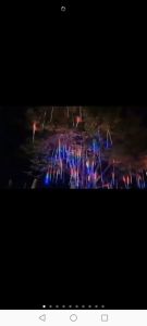 Solar LED Meteor Shower Light Waterfall Waterproof Light Outdoor Fairy String Light Garden Decoration