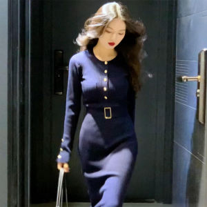 Ge·an·fei | Elegant Stylish Slim Fitted Knit Dress