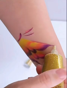 Kapur Glitter Cat Muka Emas Gam Glitter Untuk Hiasan Album DIY Pentas