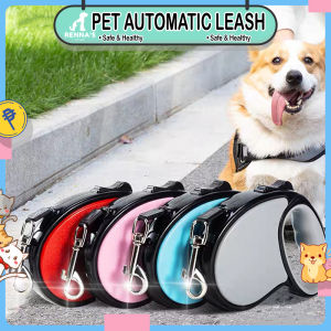 Rennas 3M/5M Dog Automatic Leash For Dog Collar Pet Retractable Traction Rope Nylon Traction Belt