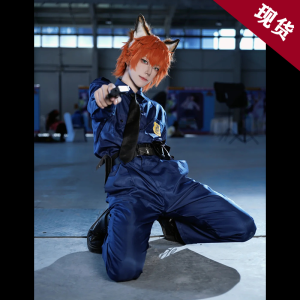 Zootopia Fox Nick Police Officer Cosplay Costume Childrens Adults Daily Wear Fantasize Moment Brand Outfit for 8 Years Old above