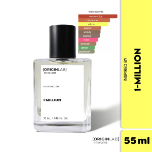 OriginLab Mens Premium Fragrance - Inspired by 1 MILLION 30% Oil Concentration Long-Lasting Scent 55ml/10ml/4ml