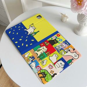 Cute เคสไอแพด Pro11 2024 air6 gen9 gen8 gen7 10.2 Gen11 Air7 11 Pro12.9 22/21/20 Funny cat เคสipad gen10 Air4 Air5 10.9 case iPad air3 pro 10.5 gen6/5 9.7 pro11 MINI6/7