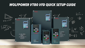 Wolfpower Biến tần năng lượng mặt trời 0.75KW đến 220KW biến tần VFD năng lượng mặt trời dòng VT80 cho đầu vào AC220V/AC380V điều khiển V/F vector PWM dẫn động động cơ năng lượng mặt trời cho tưới tiêu nông nghiệp cấp nước