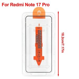 3Sets Screen Protectors with One-step Dustfree Easy Install Kit for Redmi Note 17 17Pro 9H Hard Tempered Glass Films