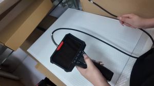 Inskam 2-Way Articulation Endoscope 2MP 6.2มม.HD 1080P Steerable Endoscope กล้อง 4.3 นิ้วสําหรับผนังเครื่องยนต์รูกล้อง