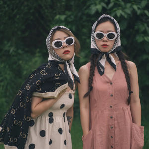 แว่นกันแดดทรงกลมสีขาวสไตล์ย้อนยุคสำหรับคู่รัก เครื่องประดับตกแต่งสุดเก๋ไก๋สำหรับการถ่ายภาพ เรียบหรู สง่างาม สไตล์ย้อนยุค