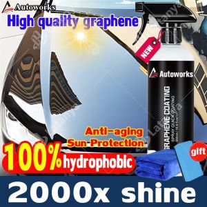 Graphene Hydrophobic Car Wax 500ML - High Gloss & Scratch Removal Waterproof Ceramic Shine New