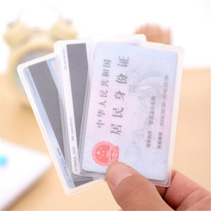 10pcs Waterproof Transparent Card Holder Plastic Card Id Holders Case To Protect Credit Cards Card Protector Cardholder