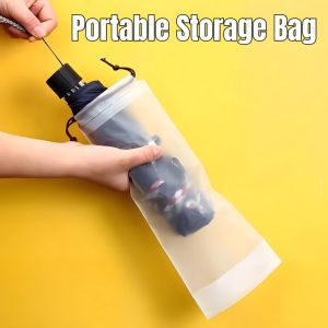 Umbrella Cover Drawstring Bag Reusable Portable Storage Organizer Wet Cover Bag for Home