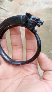 gelang bahar asli banten baduy/Akar Bahar Gelang Ukir Macan/Maung batang tebal