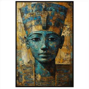 Tranh chân dung vẽ ai cập cổ đại. Tranh treo tường dán tường sơn dầu canvas trang trí. CGI-1994