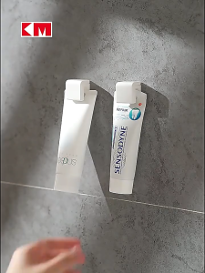 Multifunctional Tube Hanging Clip Toothpaste Wall Surface Adhesive Surface Storage Clip Japanese Bathroom Organizer