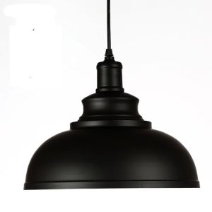 JOYINLED Single Head E27 Industrial Pendant Light Black Silver Copper Retro Vintage Metal Ceiling Lamp for Office Cafe Bar