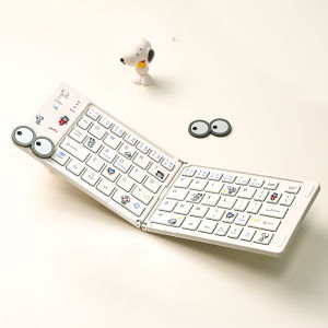 mengto studio | Cute Portable Wireless Bluetooth Folding Keyboard and Mouse Set For Tablets Phones Laptops