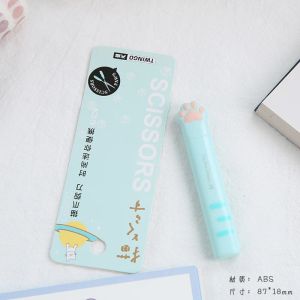 4Style Portable Folding Cats Paw Scissors Stainless Steel Art Tool Multi-Function Pen-Shaped Scissors for Handbooks Office Use