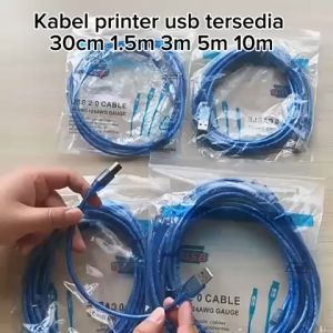 KABEL PRINTER USB 30CM / 1.5M / 3M / 5M / 10M KABEL DATA PRINTER PERPANJANGAN USB