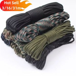 New 550 Military Paracord 7 Strand 4mm Tactical Parachute Cord 3m/16m/31m Camping Accessories Outdoor Survival DIY Bracelet Rope