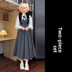 CAOZIMUYI | French Preppy Style New Early Autumn Dress