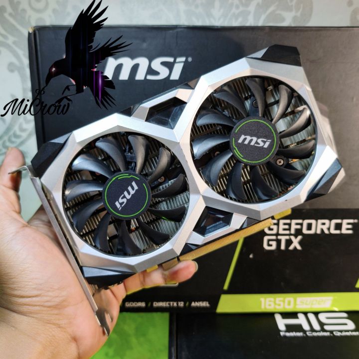 Msi Gtx 1650 Super Rx 580 VGA Nvdia GTX 1650 Super 4gb 128bit DDR6