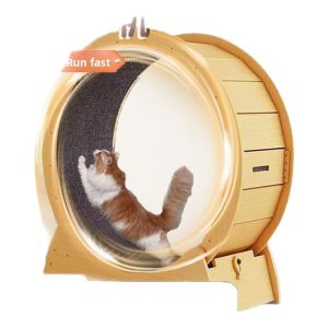 VOA | Silent Cat Running Wheel Large Size Wooden Exercise Toy