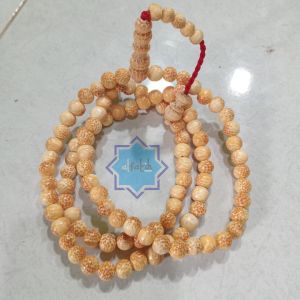 Tasbih kayu liwung putih 8mm 99 butir