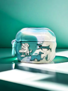 Cute Dachshund Dog Illustration Wireless Bluetooth Earphone Case Couple Suitable AirPodsPro2 Apple Ear Shell Pro3 Generation Protective Cover