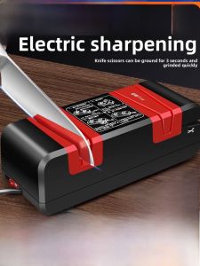 Electric Knife Sharpener Home Use Quick Slide Whetstone Multi-Function Automatic Knife Grinder Kitchen Cooking Tools