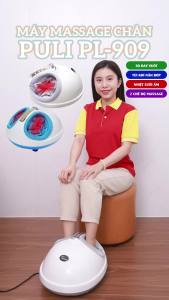 Máy massage chân Puli PL-909 -  Mát xa xoa bóp chân con lăn và túi khí giảm đau nhức chân và lòng bàn chân