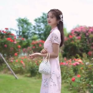 [SG InStock] 2025 Newest Vintage Long Cutting Style CheongSam. Qipao★CNY★Traditional★Dress★Elegant★Fast Delivery - CSD