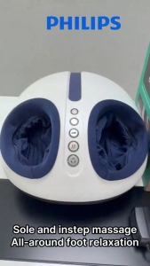 【New Arrival】Philips Foot Massager Hot Compress Blood Circulation Electric Foot Massager Machine 3D Massage Pain Relief