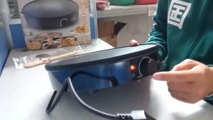 เครื่องทำแพนเค้ก ปรับอุณหภูมิ รุ่น SK-BBQ-842 1000W สินค้าพร้อมส่ง