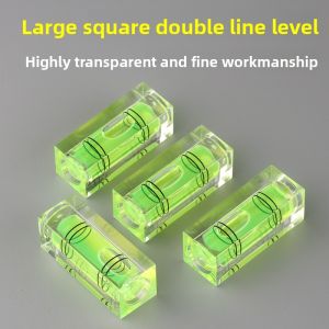 Large Square Dual Line Bubble Level Mini Spirit Level Small Leveling Tool with Mini Bubble