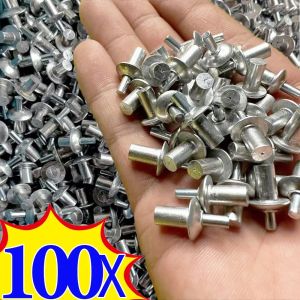 10/100pcs khai thác mở rộng vít nhôm hợp kim búa Ổ đinh tán đầu xuyên Tủ sửa chữa móng tay phụ kiện nội thất