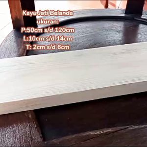 Kayu Jati Belanda 100x10x2cm Amplas: Papan Kayu Lembaran Berkualitas Tinggi