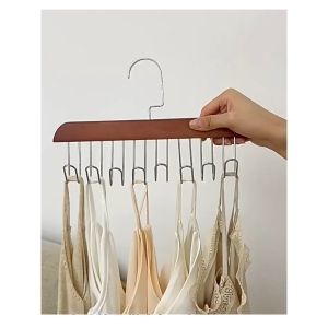 Móc Gỗ Treo Đồ Lót Khăn Thắt Lưng Cà Vạt Áo 2 Dây Đa Năng Tiện Dụng -Aeneas Shop