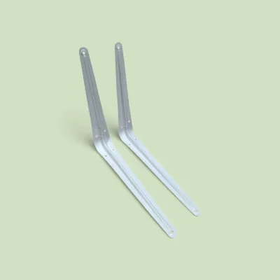 Siku rak dinding besi L putih Siku Penyangga Skrup Fissher S6 S8 S10 siku harga 1 pasang