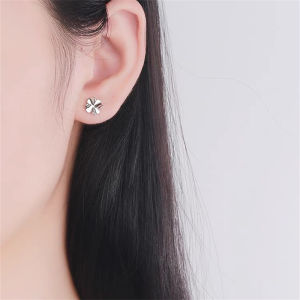 Mini Stud Earrings Sleepwear Friendly Simple Elegant Fashion Jewelry for Women Student Ear Cares Hole Alloy Silver Gold
