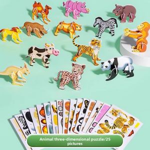 WEIBAI | 3D Animal Dinosaur Model Puzzle DIY