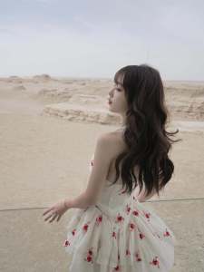 Pure Desire Vacation Style Backless Neck Hanging Embroidered Floral Long Skirt Slimming Short Beach Skirt Summer Holiday Dress