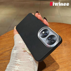 เคสโทรศัพท์หนังผิวด้านสุดหรูแบบบางสำหรับ Infinix Hot 50 Pro + มาใหม่ล่าสุดซิลิโคนนิ่มป้องกันกันกระแทก TPU NHQ01เคสกันกระแทกสำหรับธุรกิจ