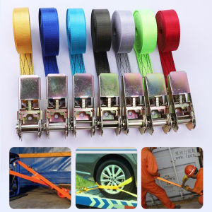 1/2/3/4/5M Strong Nylon Car Tension Rope Belt For Car Camping Bags Fastener Straps Zinc Alloy Motorcycle Ratchet Cargo Luggage Holder