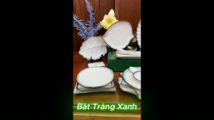 Khay Gốm Sứ Men Hỏa Biến Bạch Ngọc Bát Tràng | Khay Chữ Nhật Vuông Tròn Tam Giác | Men Ngọc Trai Cao Cấp
