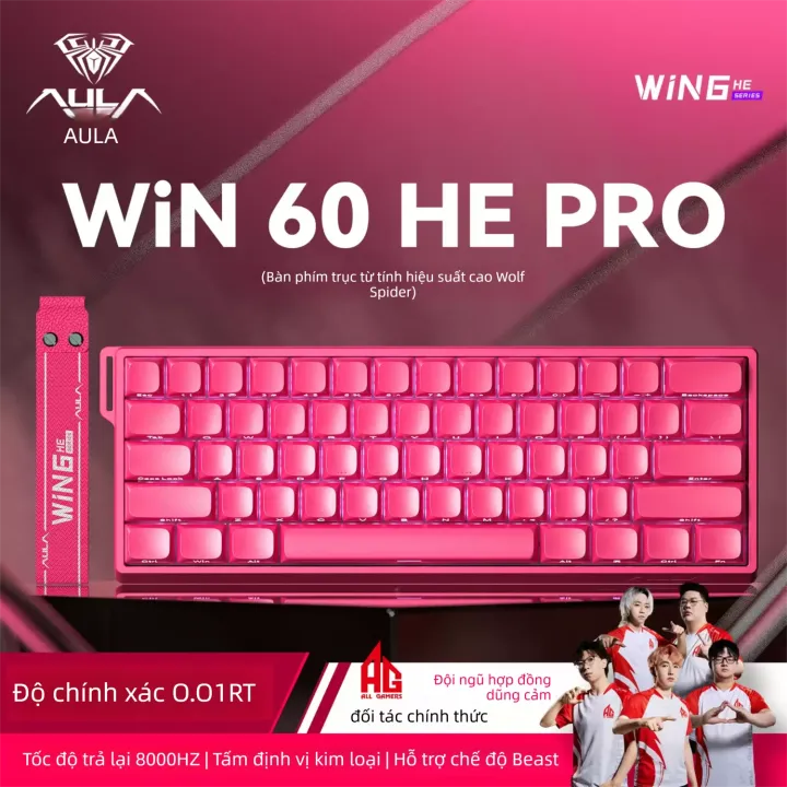 AULA | Bàn phím cơ Magnetic AULA WiN 60 HE PRO, Switch Hall Effect, Rapid Trigger (RT) Tùy Chỉnh, Chuyên Game FPS Valorant CSGO | BigBuy360 - bigbuy360.vn AULA | Bàn phím cơ Magnetic AULA WiN 60 HE PRO, Switch Hall Effect, Rapid Trigger (RT) Tùy Chỉnh, Chuyên Game FPS Valorant CSGO | BigBuy360 - bigbuy360.vn
