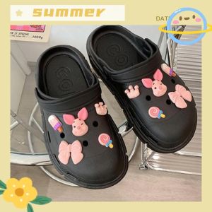 PiShops ส่งเร็ว🚚รอบเท้าหัวโตผู้หญิง พื้นนุ่ม ใส่สบาย พร้อมกับดีไซน์ตกแต่งการ์ตูนน่ารัก มีให้เลือก 3 สี สามสไตล์กันไปเลยทุกคน💥