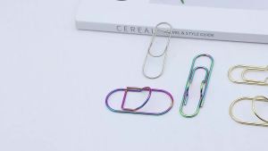 Colorful Love Shaped Paperclips Multifunctional Paper Fix Metal Pen Holder Clip Journal Document Clips Notebook Pin Accessories