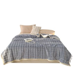 KAMONI | Thick Coral Fleece Blanket for Office Nap