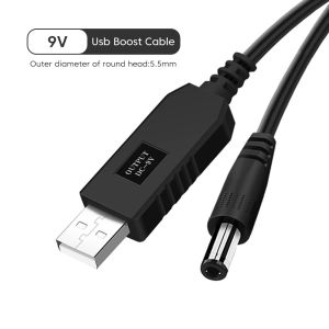 5.5*2.1mm USB to DC Power Cable 5V To 12V Boost Converter 8 Adapters DC Jack Charging Cable for Wifi Router Mini Fan Speaker
