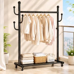 Portable Dormitory and Bedroom Clothes Storage Rack